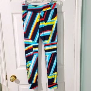 Reebok Play Dry Women's Geometric Print Leggings Size S